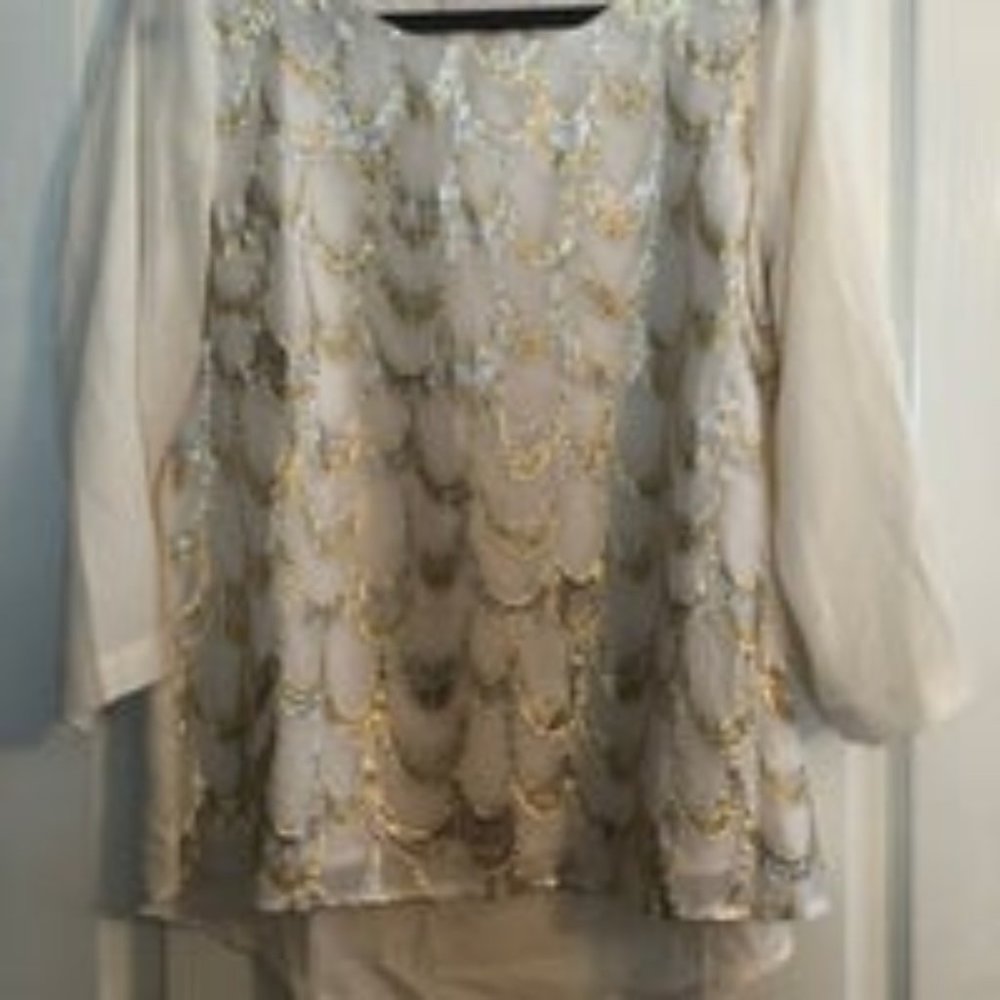 Skies Are Blue Bling Top L